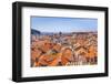 Terracotta tile rooftop view of Dubrovnik Old Town, UNESCO World Heritage Site, Dubrovnik, Dalmatia-Neale Clark-Framed Photographic Print