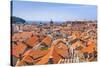 Terracotta tile rooftop view of Dubrovnik Old Town, UNESCO World Heritage Site, Dubrovnik, Dalmatia-Neale Clark-Stretched Canvas