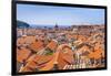 Terracotta tile rooftop view of Dubrovnik Old Town, UNESCO World Heritage Site, Dubrovnik, Dalmatia-Neale Clark-Framed Photographic Print