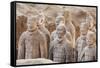 Terracotta Warrior Figures in the Tomb of Emperor Qinshihuang, Xi'An, Shaanxi Province, China-Billy Hustace-Framed Stretched Canvas
