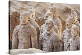Terracotta Warrior Figures in the Tomb of Emperor Qinshihuang, Xi'An, Shaanxi Province, China-Billy Hustace-Stretched Canvas