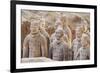 Terracotta Warrior Figures in the Tomb of Emperor Qinshihuang, Xi'An, Shaanxi Province, China-Billy Hustace-Framed Photographic Print