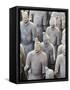 Terracotta Warrior Figures in the Tomb of Emperor Qinshihuang, Xi'An, Shaanxi Province, China-Billy Hustace-Framed Stretched Canvas