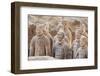 Terracotta Warrior Figures in the Tomb of Emperor Qinshihuang, Xi'An, Shaanxi Province, China-Billy Hustace-Framed Photographic Print