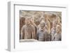 Terracotta Warrior Figures in the Tomb of Emperor Qinshihuang, Xi'An, Shaanxi Province, China-Billy Hustace-Framed Photographic Print