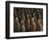 Terracotta Warrior Statues in Qin Shi Huangdi Tomb-Danny Lehman-Framed Photographic Print