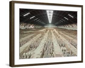 Terracotta Warriors Army, Pit Number 1, Xian, Shaanxi, China, Asia-Neale Clark-Framed Photographic Print