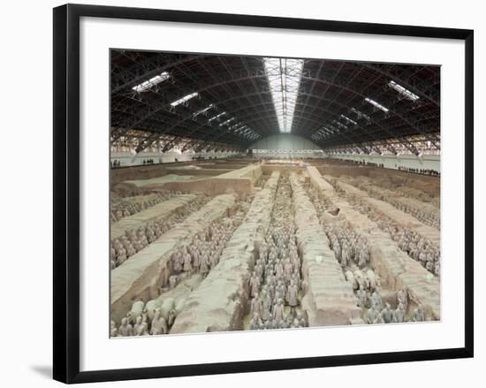 Terracotta Warriors Army, Pit Number 1, Xian, Shaanxi, China, Asia-Neale Clark-Framed Photographic Print