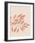 Terracotta Wild Botanical-null-Framed Art Print