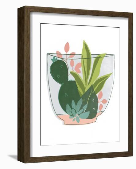 Terrarium Cameo V-June Vess-Framed Art Print