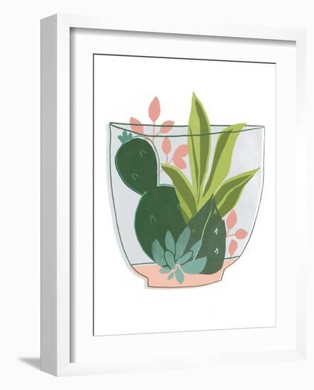 Terrarium Cameo V-June Vess-Framed Art Print