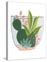 Terrarium Cameo V-June Vess-Stretched Canvas