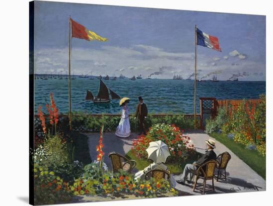 Terrasse À Sainte-Adresse, 1866-1867-Claude Monet-Stretched Canvas