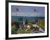 Terrasse À Sainte-Adresse, 1866-1867-Claude Monet-Framed Giclee Print