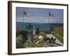 Terrasse À Sainte-Adresse, 1866-1867-Claude Monet-Framed Giclee Print