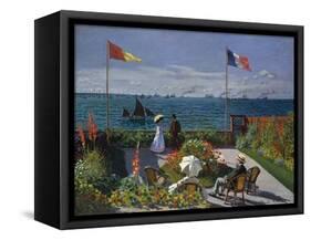 Terrasse À Sainte-Adresse, 1866-1867-Claude Monet-Framed Stretched Canvas