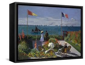 Terrasse À Sainte-Adresse, 1866-1867-Claude Monet-Framed Stretched Canvas