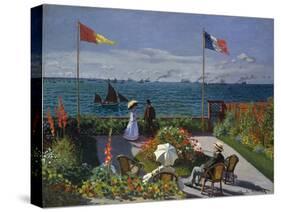 Terrasse À Sainte-Adresse, 1866-1867-Claude Monet-Stretched Canvas