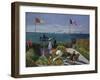 Terrasse À Sainte-Adresse, 1866-1867-Claude Monet-Framed Giclee Print