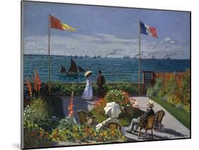 Terrasse À Sainte-Adresse, 1866-1867-Claude Monet-Mounted Giclee Print