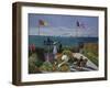 Terrasse A Sainte-Adresse, 1866-1867-Claude Monet-Framed Giclee Print