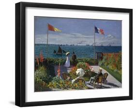 Terrasse A Sainte-Adresse, 1866-1867-Claude Monet-Framed Giclee Print