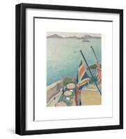 Terrasse aux Drapeaux, Hôtel de la Réserve-Albert Marquet-Framed Premium Giclee Print