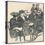 Terrasse De Café', c1920, (1923)-Maxime Dethomas-Stretched Canvas