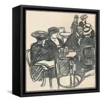 Terrasse De Café', c1920, (1923)-Maxime Dethomas-Framed Stretched Canvas