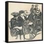 Terrasse De Café', c1920, (1923)-Maxime Dethomas-Framed Stretched Canvas