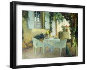 Terrasse du Manoir a Marquayrol-Henri Martin-Framed Giclee Print