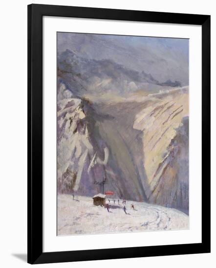 Terrasse - Morning - Val d'Isere-Bob Brown-Framed Giclee Print