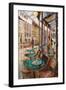 Terraza Cafe de Flore-Noemi Martin-Framed Art Print