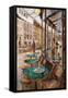 Terraza Cafe de Flore-Noemi Martin-Framed Stretched Canvas