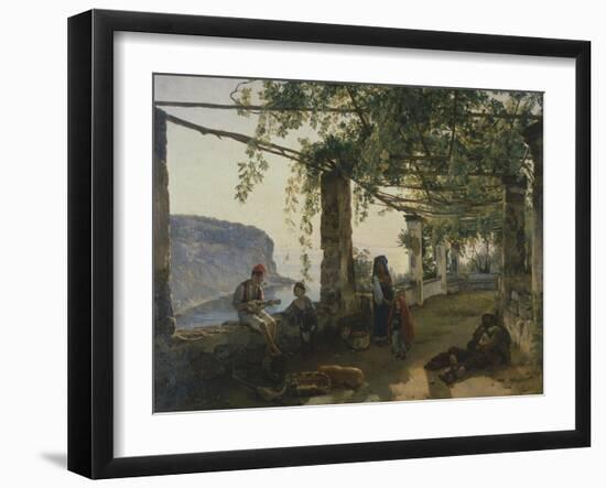 Terrazza in Sorrento, Near Naples, 1826-Sylvester Feodosiyevich Shchedrin-Framed Giclee Print