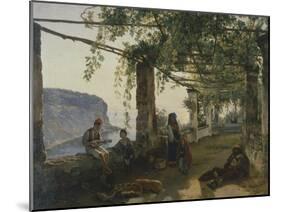 Terrazza in Sorrento, Near Naples, 1826-Sylvester Feodosiyevich Shchedrin-Mounted Giclee Print