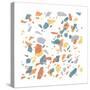 Terrazzo Sunset II-Moira Hershey-Stretched Canvas