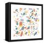 Terrazzo Sunset II-Moira Hershey-Framed Stretched Canvas