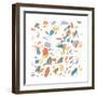 Terrazzo Sunset II-Moira Hershey-Framed Art Print