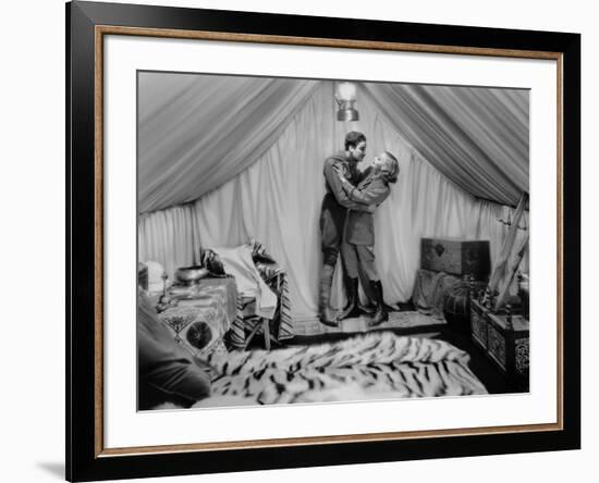 Terre by Volupte WILD ORCHIDS by Sidney Franklin with Greta Garbo and Nils Asther, 1929 (b/w photo)-null-Framed Photo