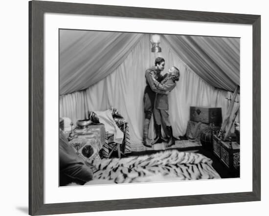 Terre by Volupte WILD ORCHIDS by Sidney Franklin with Greta Garbo and Nils Asther, 1929 (b/w photo)-null-Framed Photo