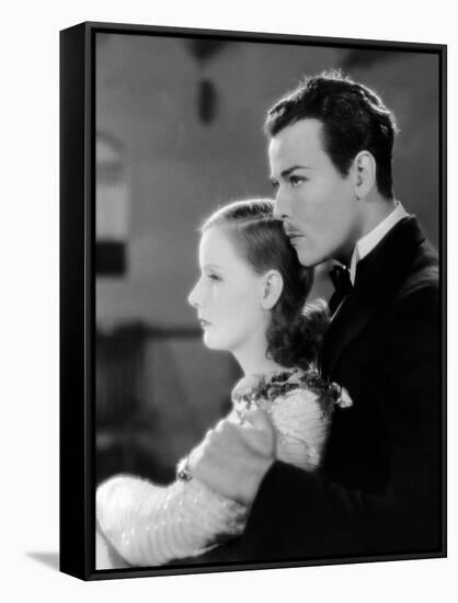 Terre by Volupte WILD ORCHIDS by Sidney Franklin with Greta Garbo and Nils Asther, 1929 (b/w photo)-null-Framed Stretched Canvas