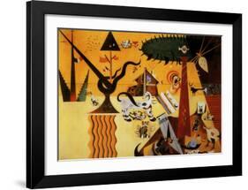 Terre Labouree, c.1923-Joan Miro-Framed Art Print