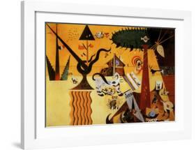 Terre Labouree, c.1923-Joan Miro-Framed Art Print