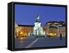 Terreiro Do Paco at Twilight, One of the Centers of the Historical City, Lisbon, Portugal-Mauricio Abreu-Framed Stretched Canvas