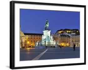 Terreiro Do Paco at Twilight, One of the Centers of the Historical City, Lisbon, Portugal-Mauricio Abreu-Framed Photographic Print