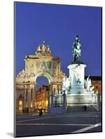 Terreiro Do Paco at Twilight, One of the Centers of the Historical City, Lisbon, Portugal-Mauricio Abreu-Mounted Photographic Print