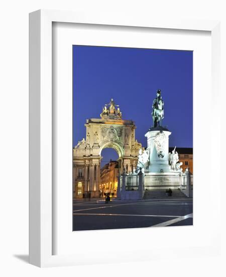 Terreiro Do Paco at Twilight, One of the Centers of the Historical City, Lisbon, Portugal-Mauricio Abreu-Framed Photographic Print