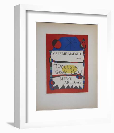 Terres de Grand Feu-Joan Miro-Framed Collectable Print