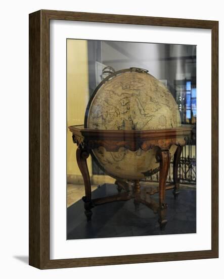 Terrestrial Globe by Cosmographer Vicenzo Coronelli-null-Framed Giclee Print